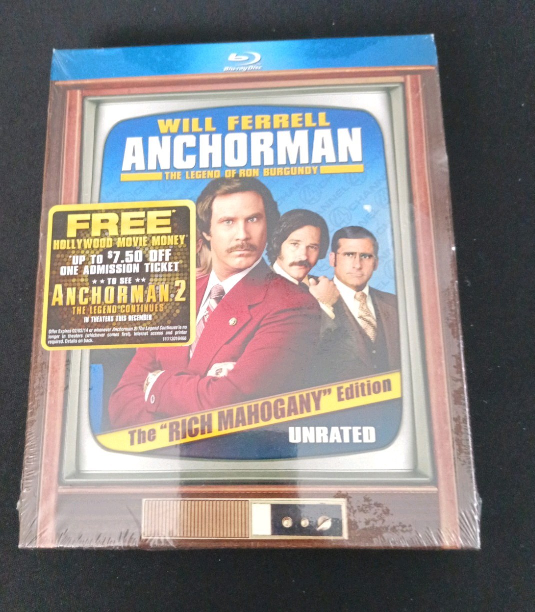 Will Ferrell Anchorman The Legend Of Ron Burgundy Blu-ray NEW Sealed Unrated
