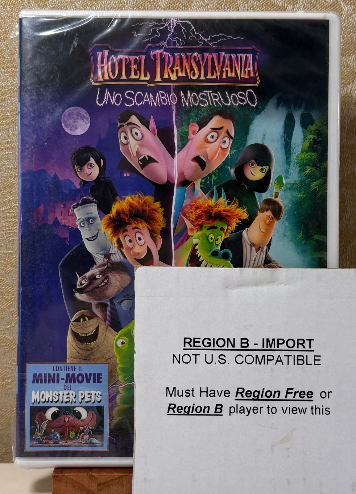 **REGION 2** – Hotel Transylvania 4, A Monstrous Exchange (DVD) – NEW
