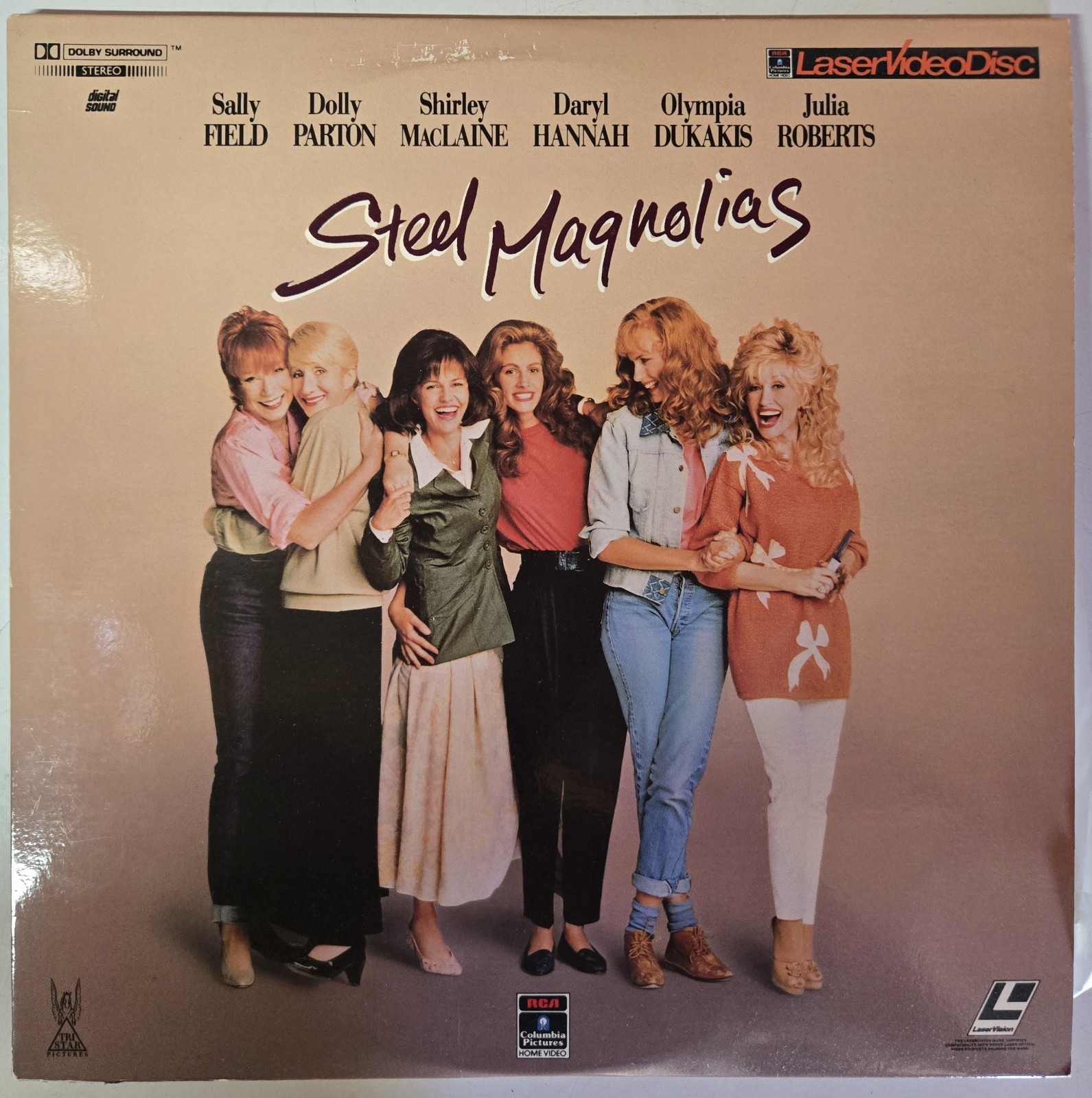 Steel Magnolias Lazerdisc Movie 1989 TRI-STAR release Julia Roberts