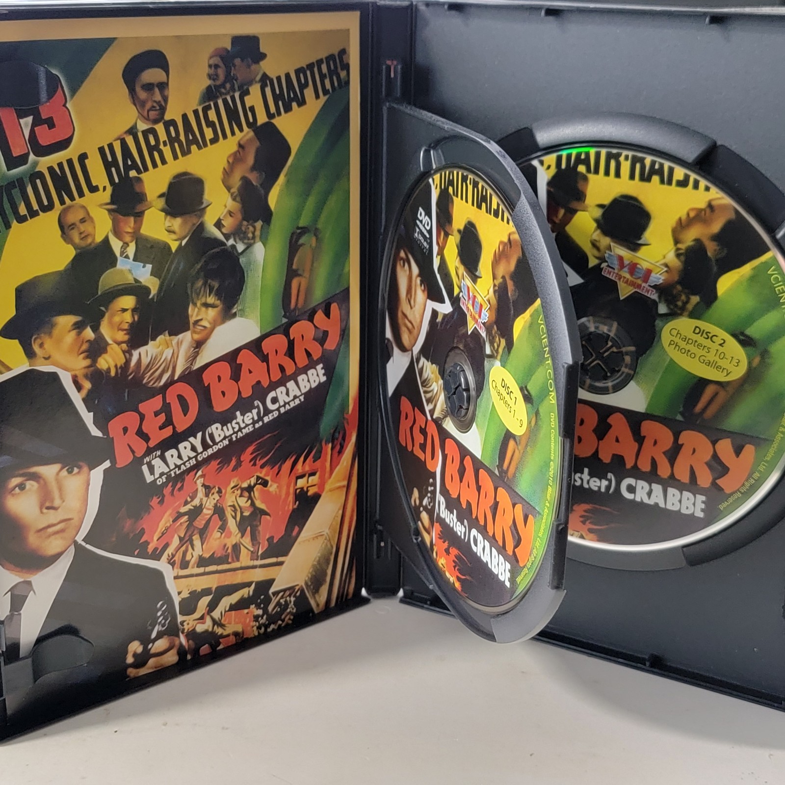 Red Barry, DVD 13 Cyclonic Hair Raising Chapters Larry Crabbe 2 Disc DVD 1938