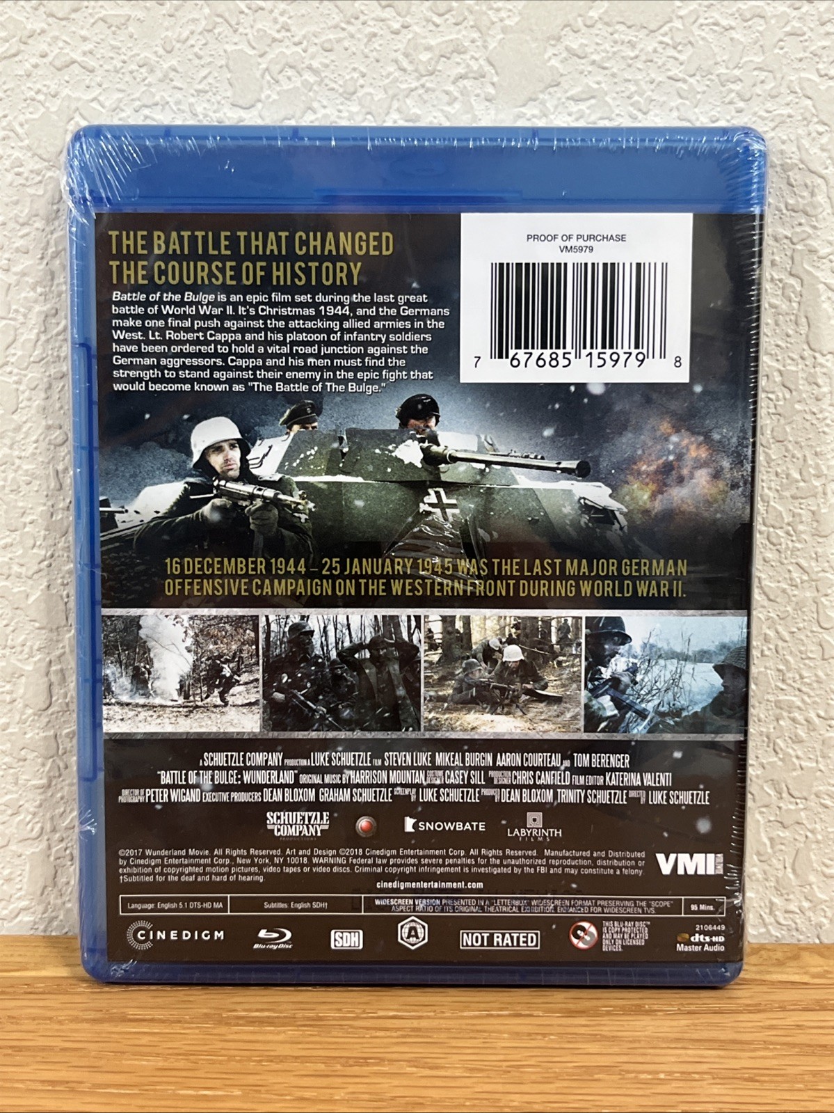 Battle of the Bulge: Wunderland (Blu-ray, 2018) Tom Berenger Steven Luke SEALED