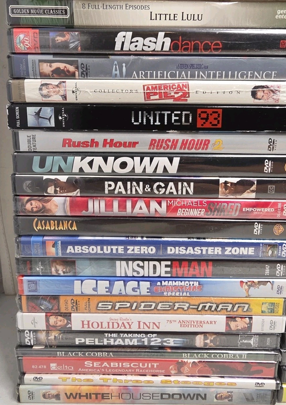 Huge Lot Of 107 Brand New DVD’s – Bulk Wholesale Lot- C900