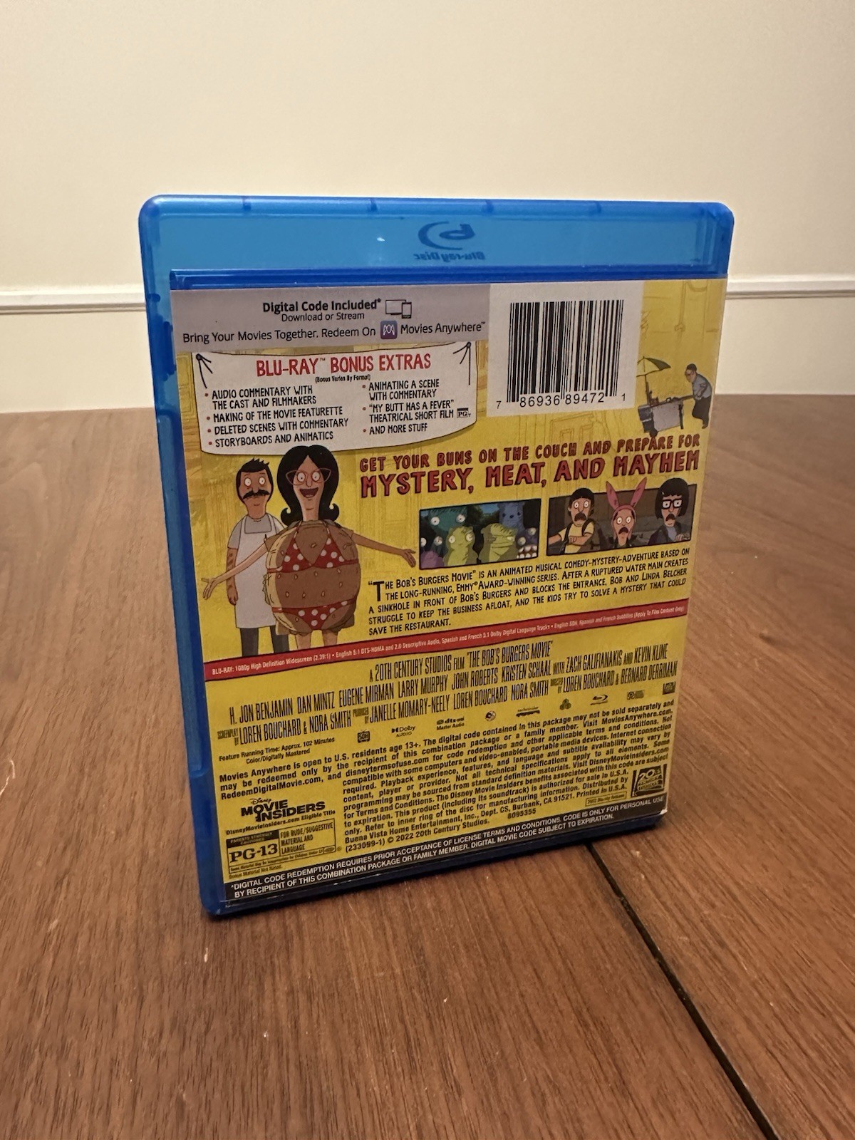 Bob’s Burgers Movie – DVD – Like New Condition