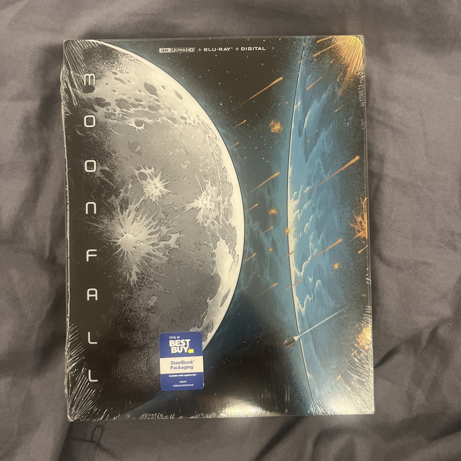 Moonfall Steelbook: 4K, Blu Ray, Digital Sealed