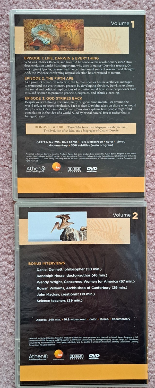 The Genius of Charles Darwin DVD 2009, 2 Discs 139 min. +266 min. Bonus Material