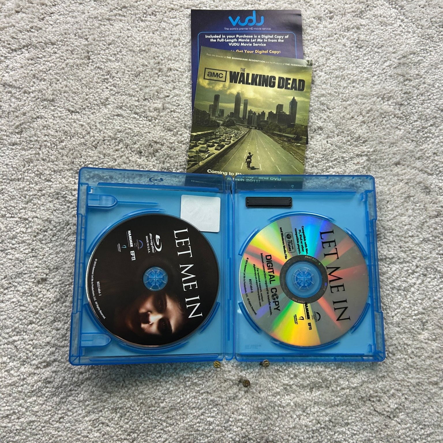LET ME IN Blu-ray 2010 Kodi Smit-McPhee Chloe Grace Moretz Matt Reeves Film