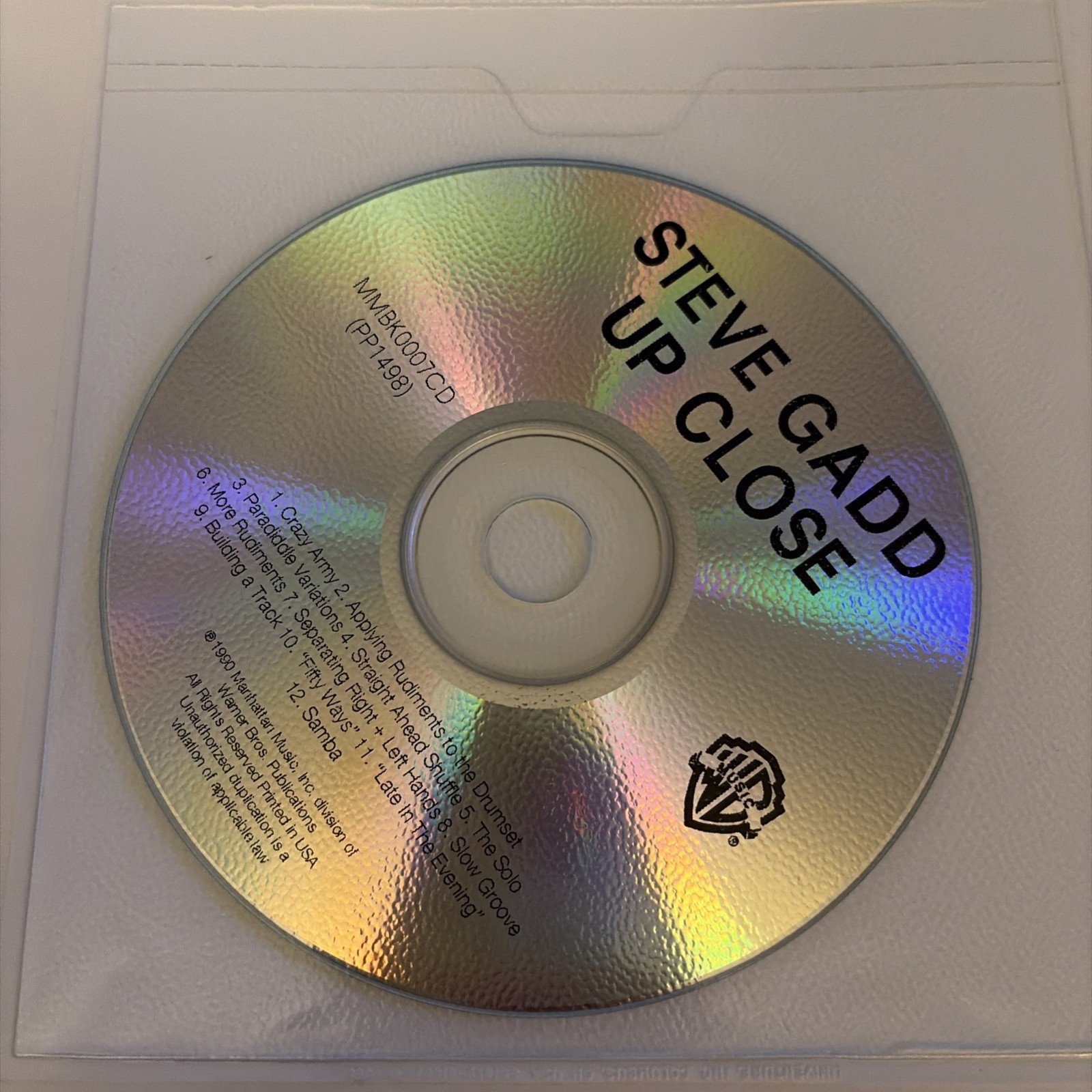 Steve Gadd — Up Close With DVD- New Old Stock