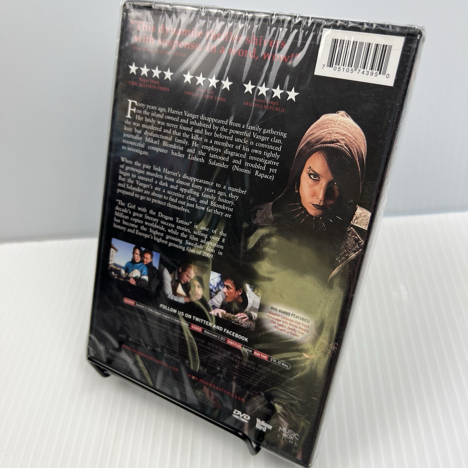 The Girl With the Dragon Tattoo (2010) DVD, New, Sealed, Music Box Films, Alt.