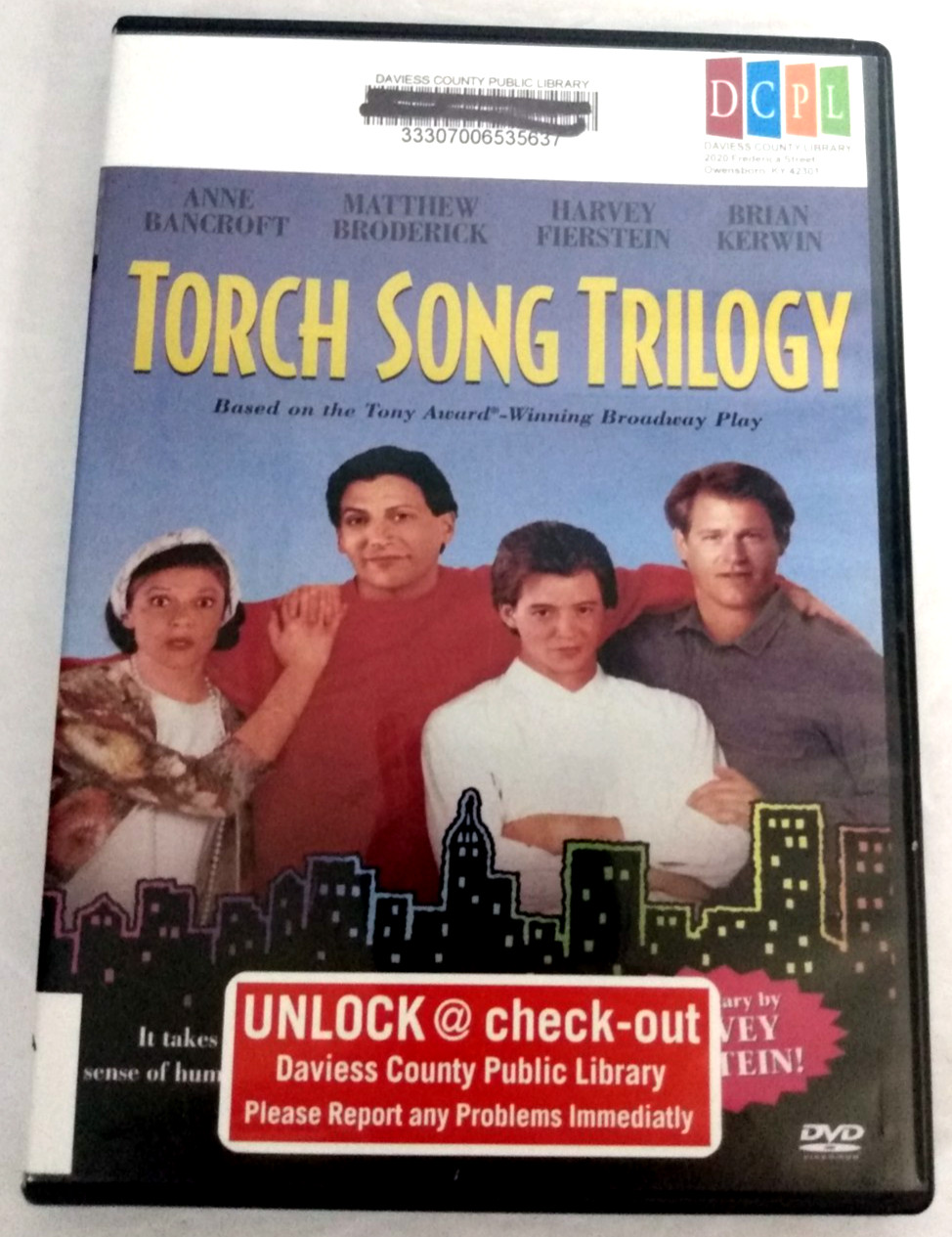 Torch Song Trilogy DVD 1988 Harvey Fierstein Comedy Matthew Broderick EX LIBRARY