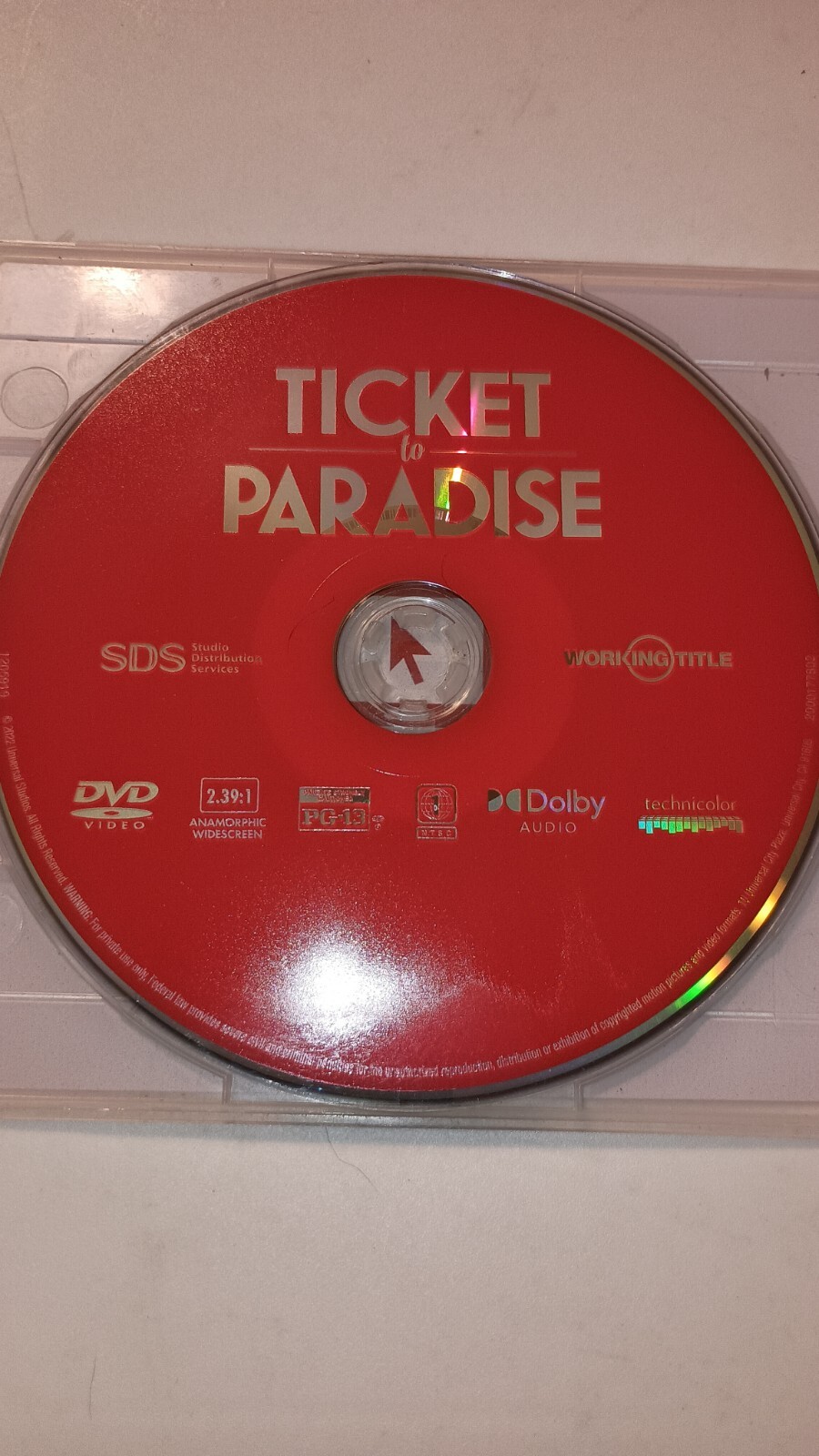 Ticket to Paradise (DVD, 2022)
