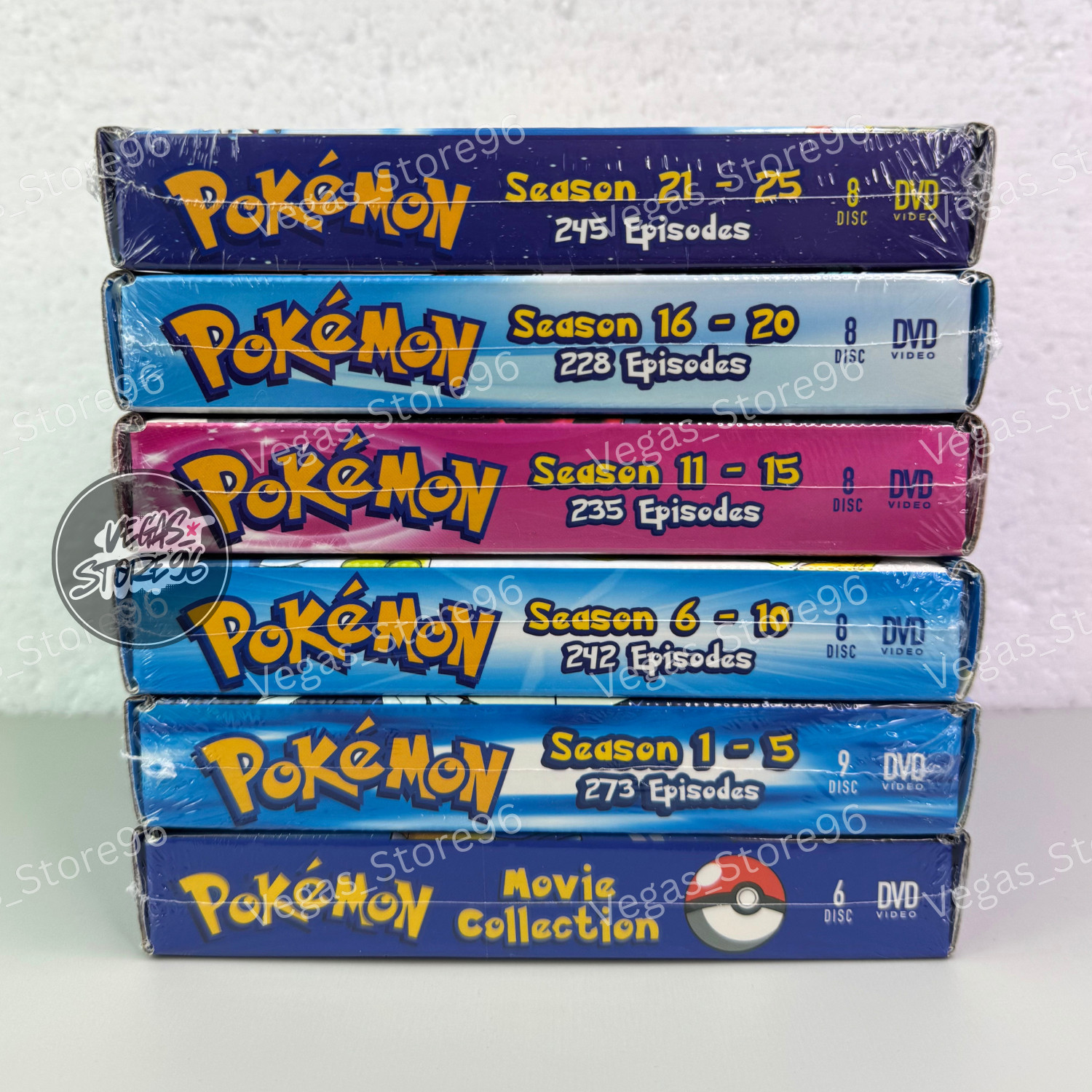 Pokemon Complete Series (Season 1-25 + 21 Movies) DVD USA English Ver All Region