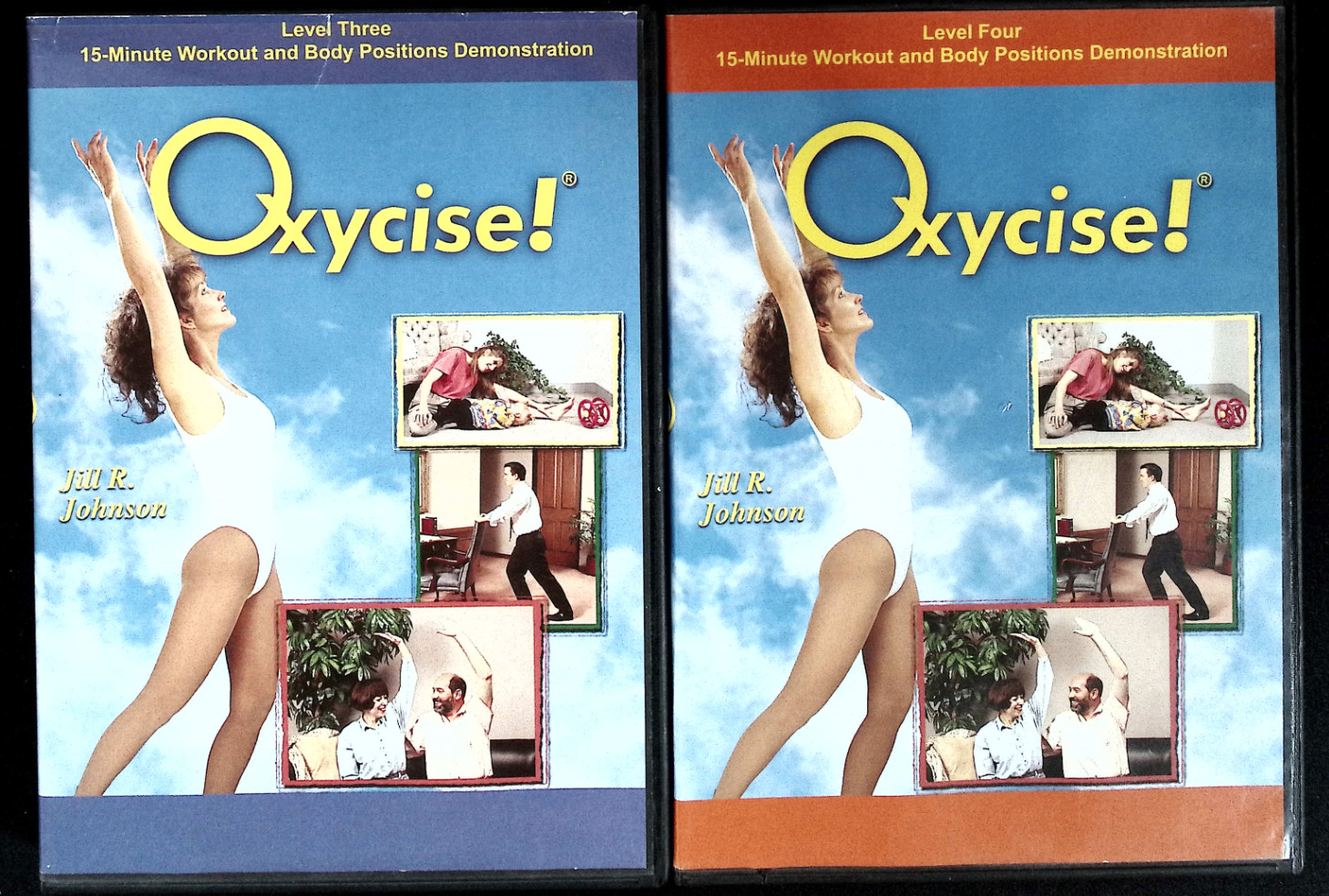 Oxycise! Level 3 & 4 DVD Set 2000s Jill Johnson 15-Min Workout Fitness