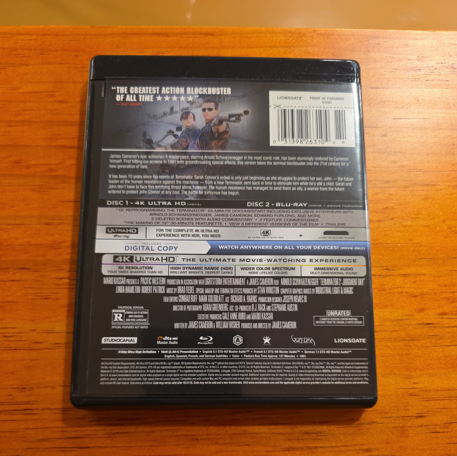Terminator 2: Judgment Day (Ultra HD, 1991)