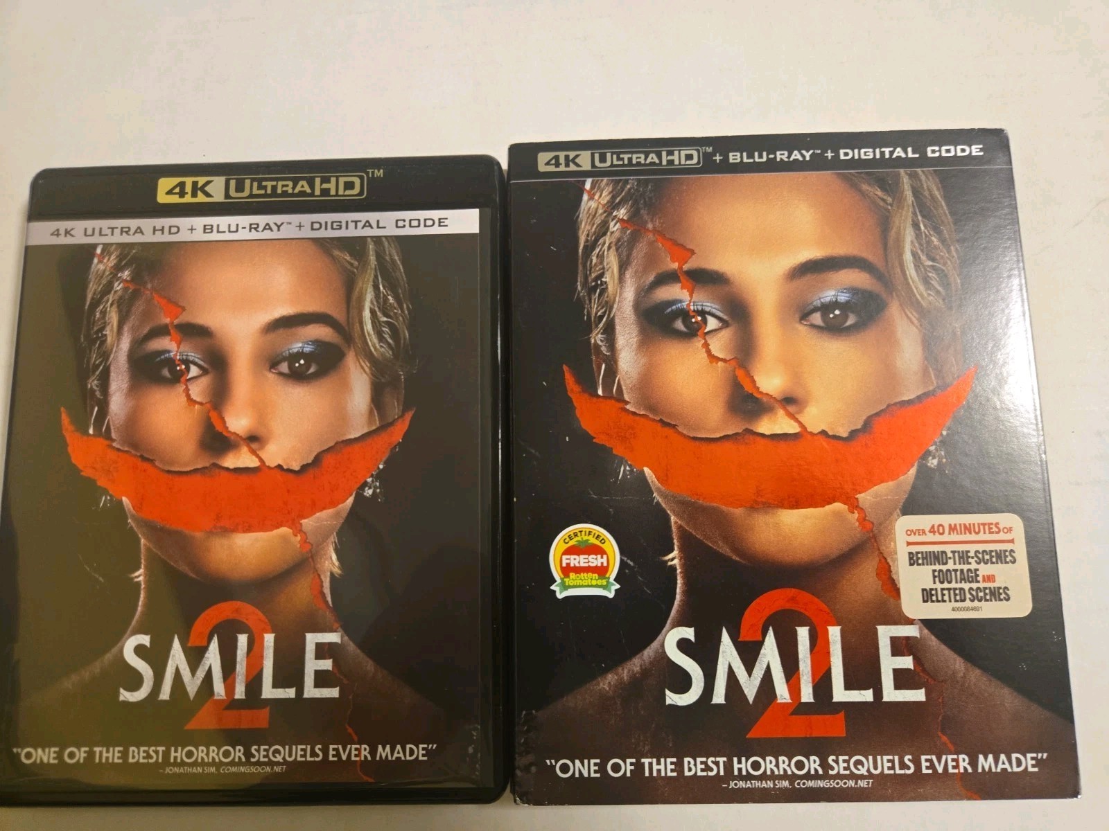 (LOW BIDDING) Smile 2 (4K UHD, Blu-ray ) w/ scuffed Slipcover NO DIGITAL CODE