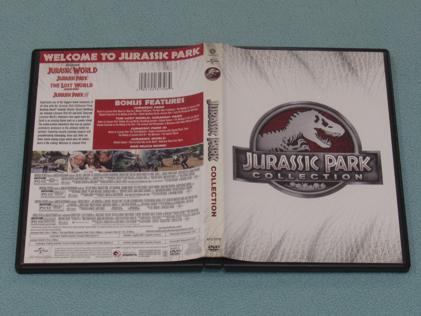 6 DVD Lot: JURASSIC PARK TRILOGY & WORLD TRILOGY Complete Collection (8 Discs)
