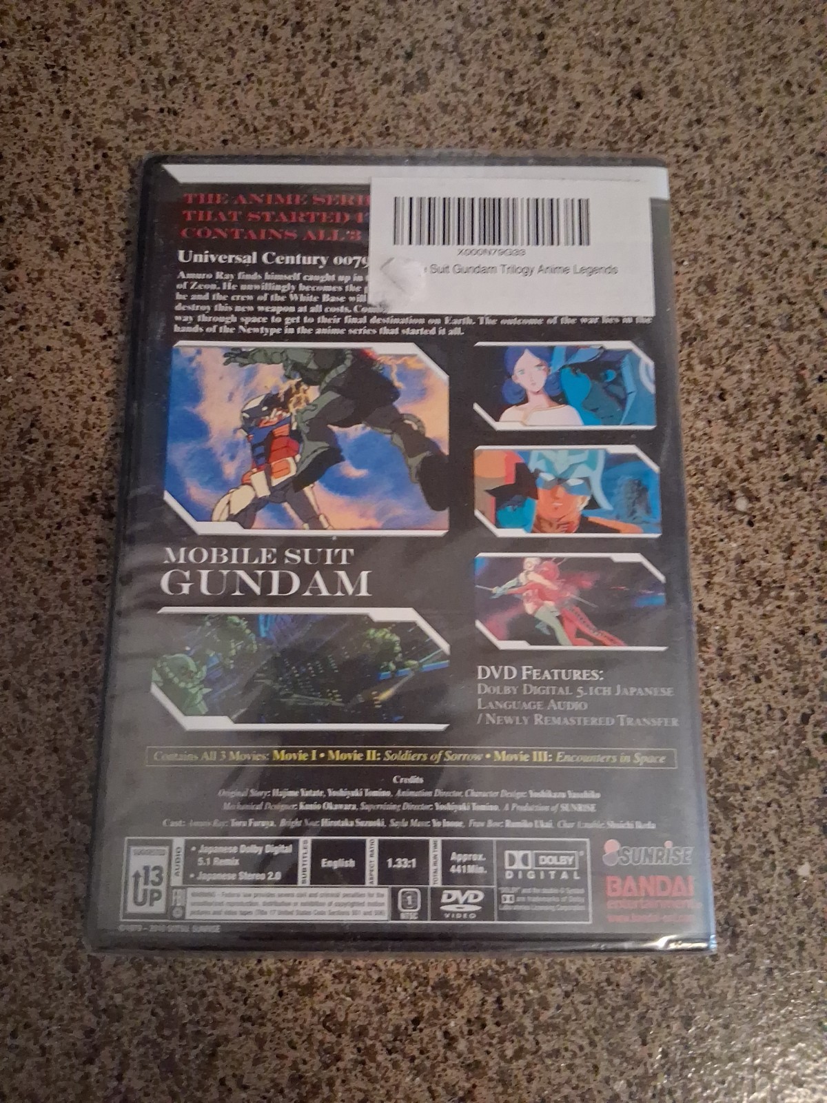 Mobile Suit Gundam Trilogy Anime Legends (DVD) Anime Science Fiction TV Series
