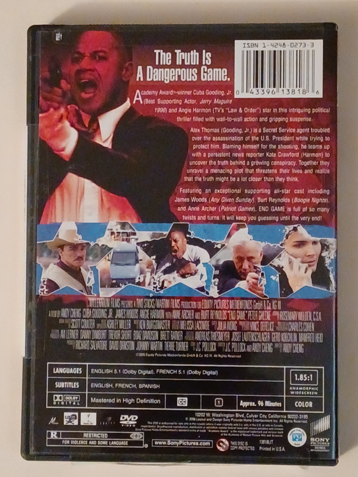 End Game – Cuba Gooding Jr. , James Woods Angie Harmon – Thriller DVD
