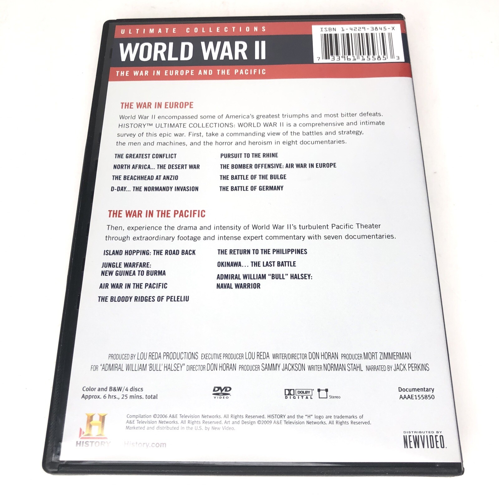 Ultimate Collections World War II: The War in Europe and the Pacific 4 Disc DVD
