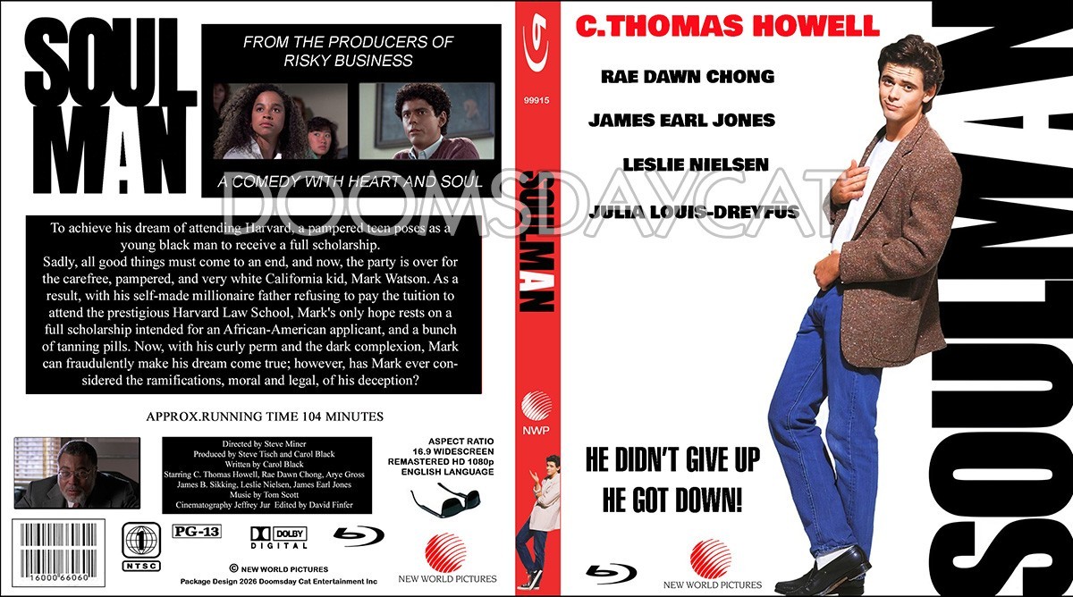 Soul Man 1986 Blu-Ray Remaster, Upscale + Bonus Features C. Thomas Howell
