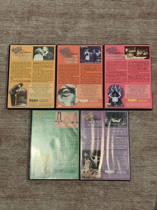 The Movies Begin: 133 Films! Early Cinema 1894-1913 (Kino Video DVD Set) VG+ !