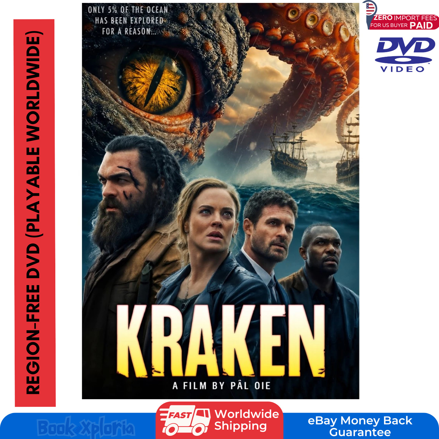 Kraken 2026 DVD Norwegian Horror Movie Multi Sub Region with CASE in STOCK