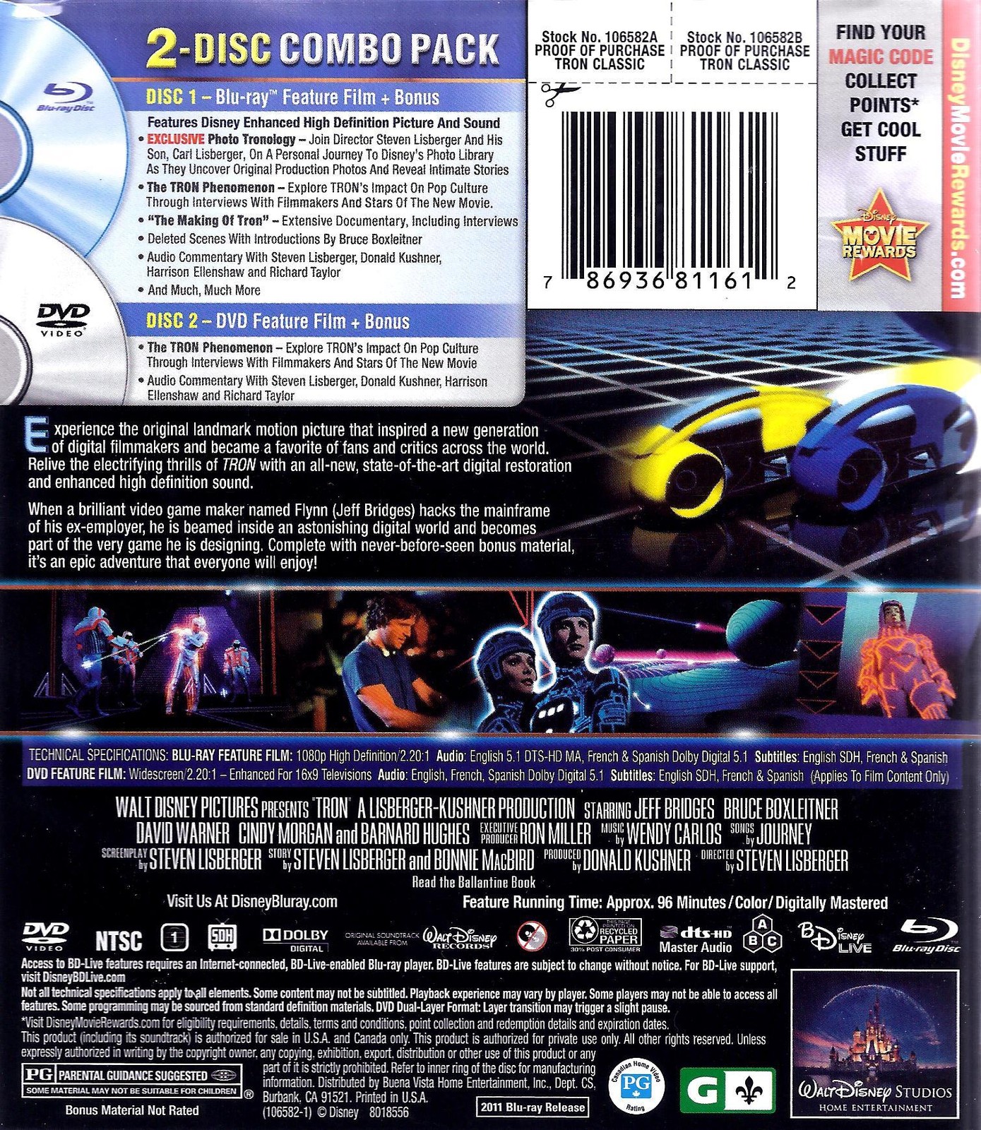 Tron (1982) (Blu-ray) NEW
