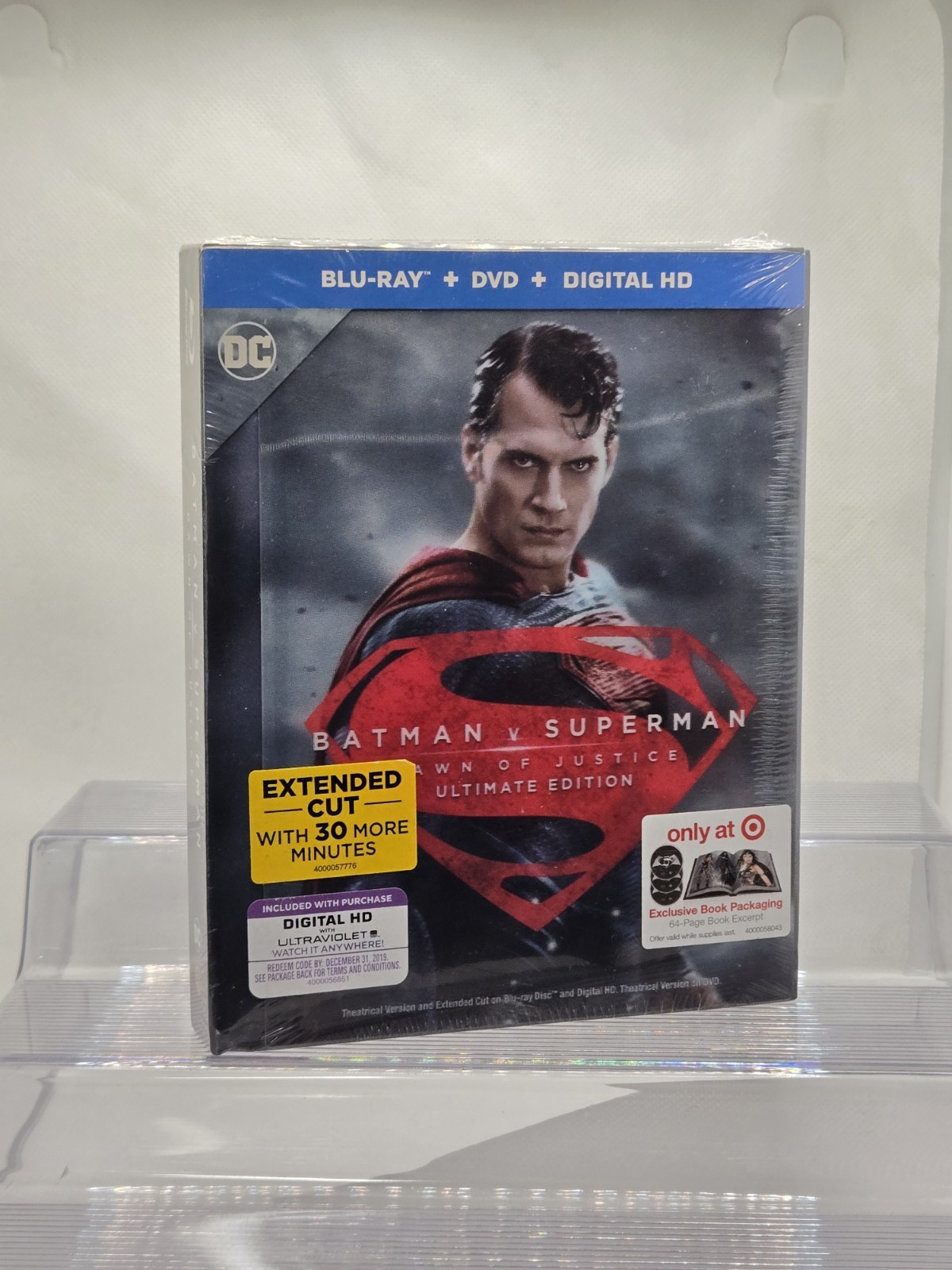 Batman v Superman – Dawn of Justice Ultimate Edition DVD,Blu-Ray ,Digital – New