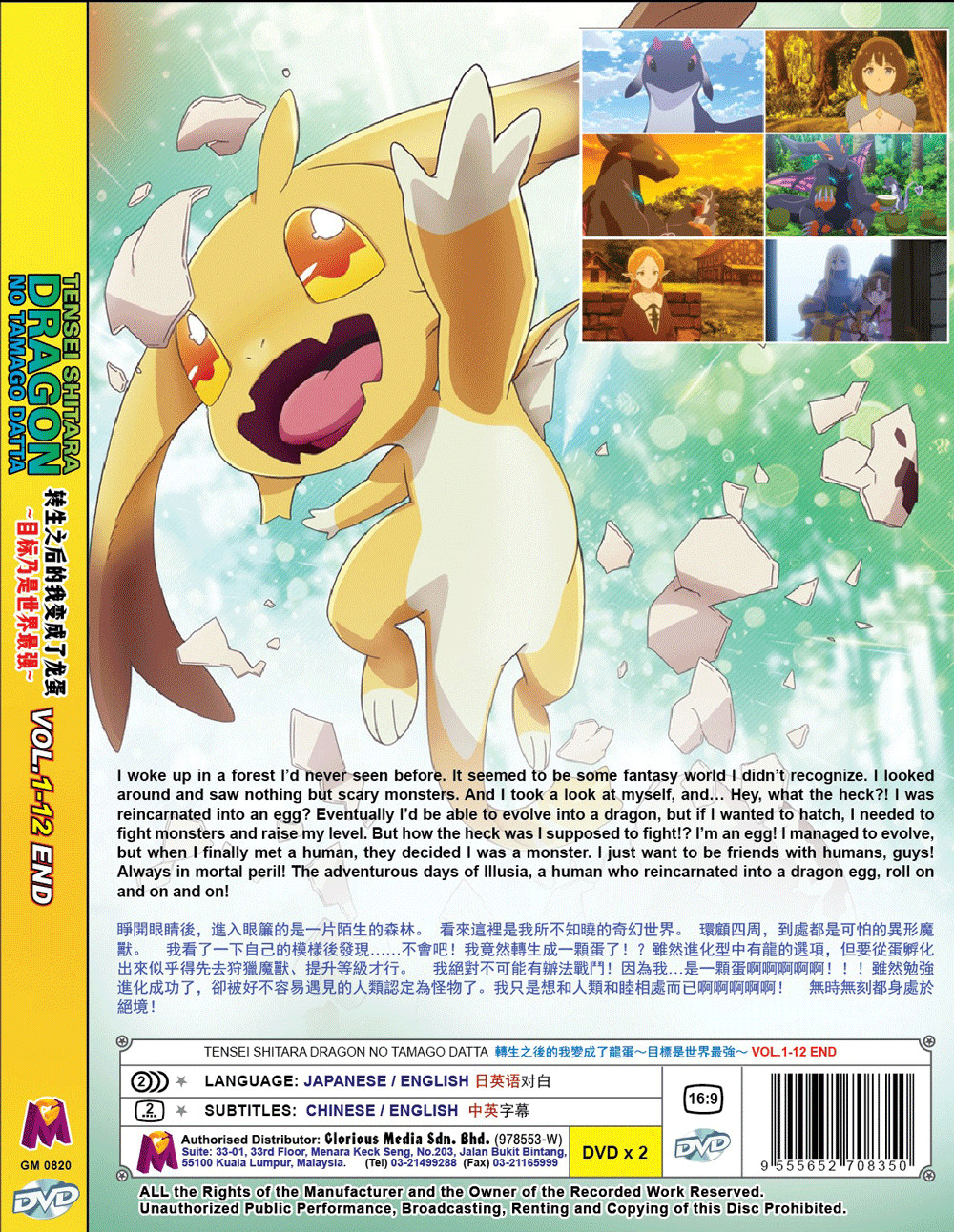 Tensei shitara Dragon no Tamago datta / Reincarnated as a Dragon Hatchling DVD