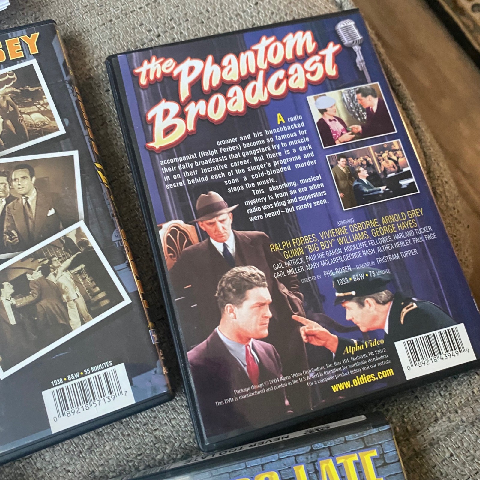 Classic Collectors Series DVD Lot 5 Mystery Crime Films Flash Casey