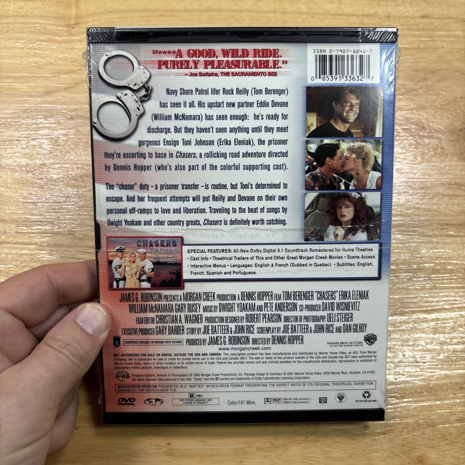 Chasers – 1994 (DVD, 2001, Region 1) Snapcase – New Sealed – Erika Eleniak