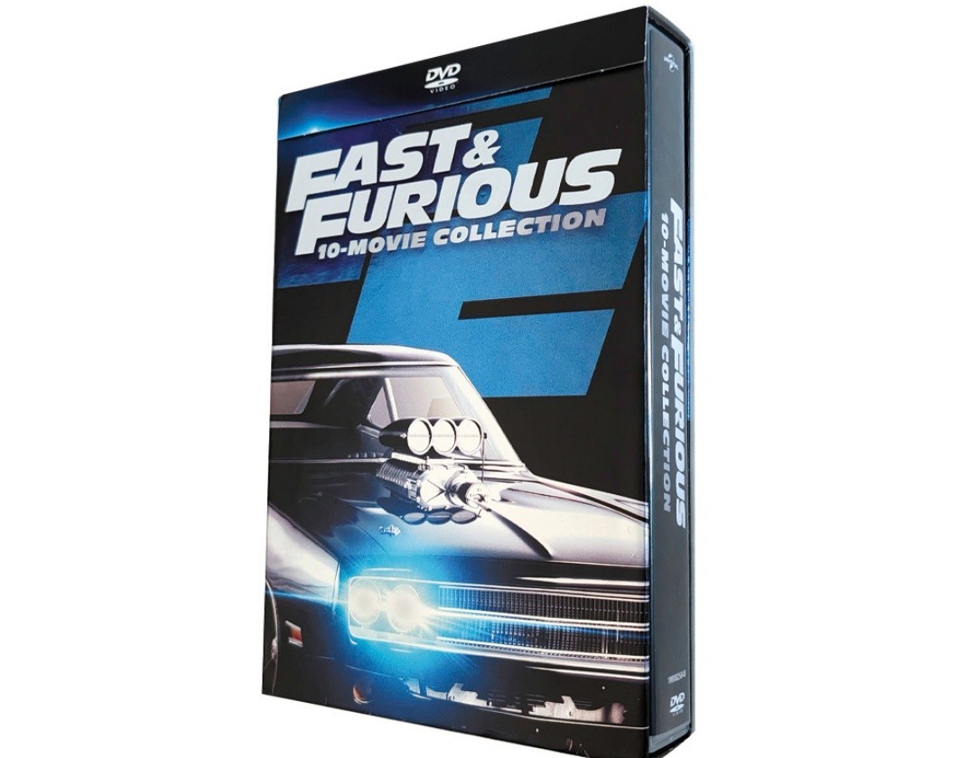 Fast and Furious 10-Movie Film 1-10 Collection ( DVD 10-Discs )