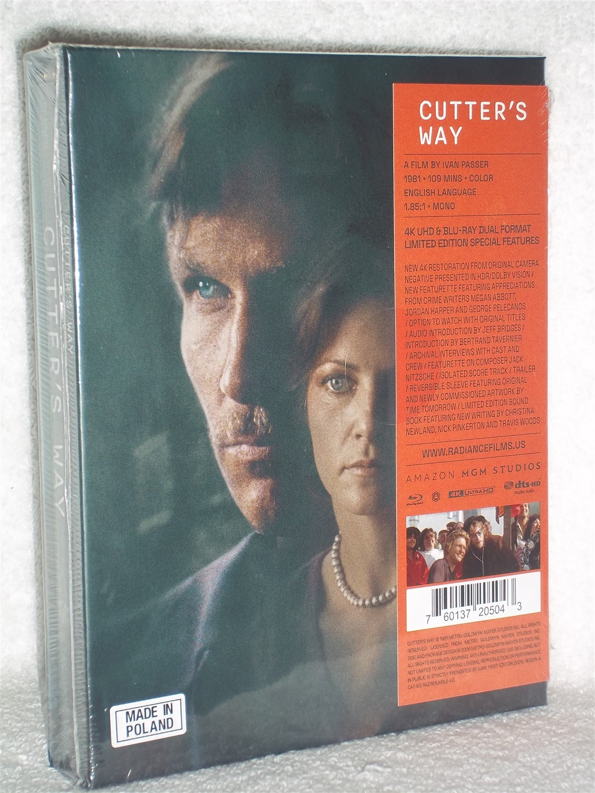 Cutter’s Way (4K/Blu-ray, 2026) NEW Jeff Bridges John Heard Lisa Eichhorn crime