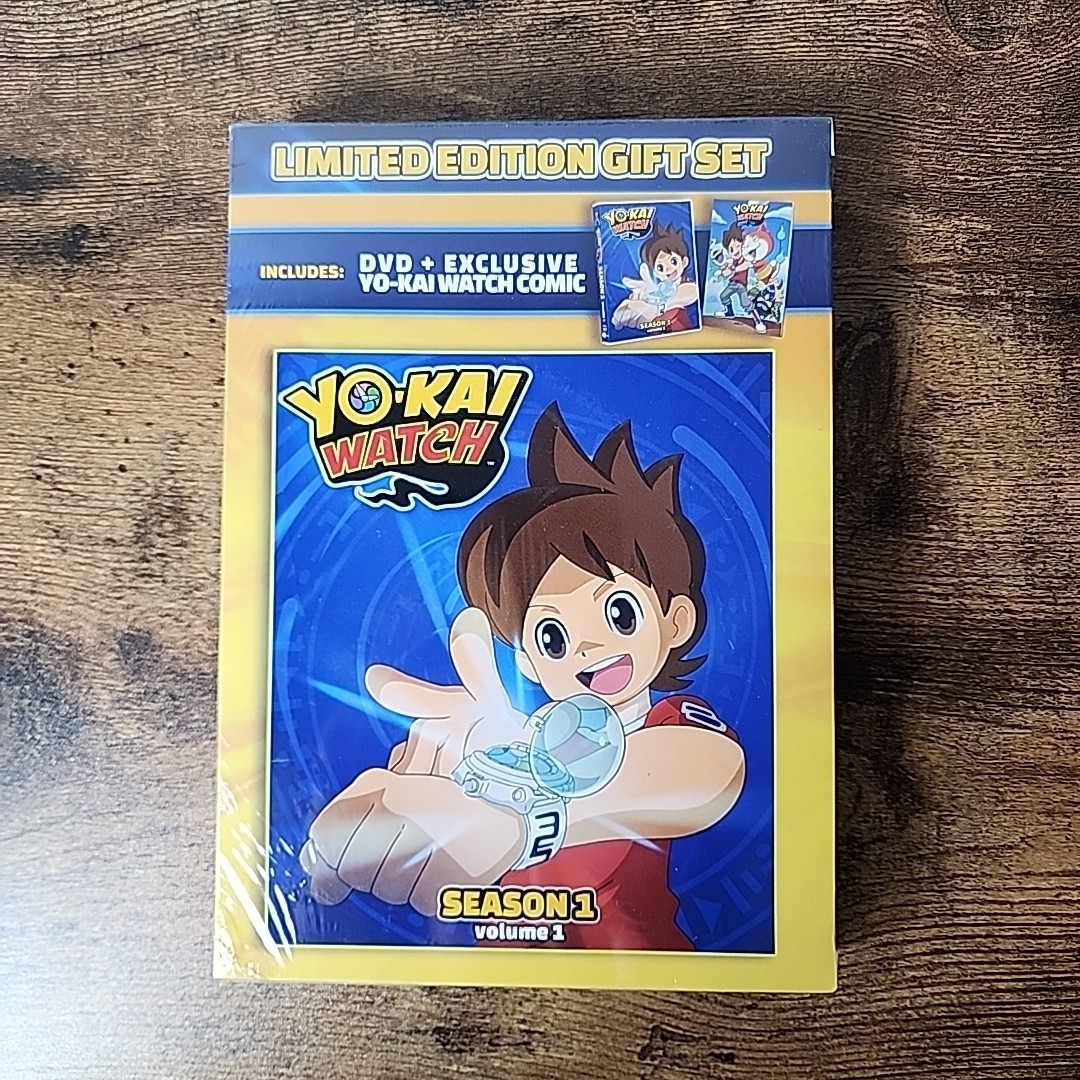 NEW & SEALED YO KAI WATCH SEASON 1 DVD + COMIC BOOK LIMITED EDITION GIFT SET