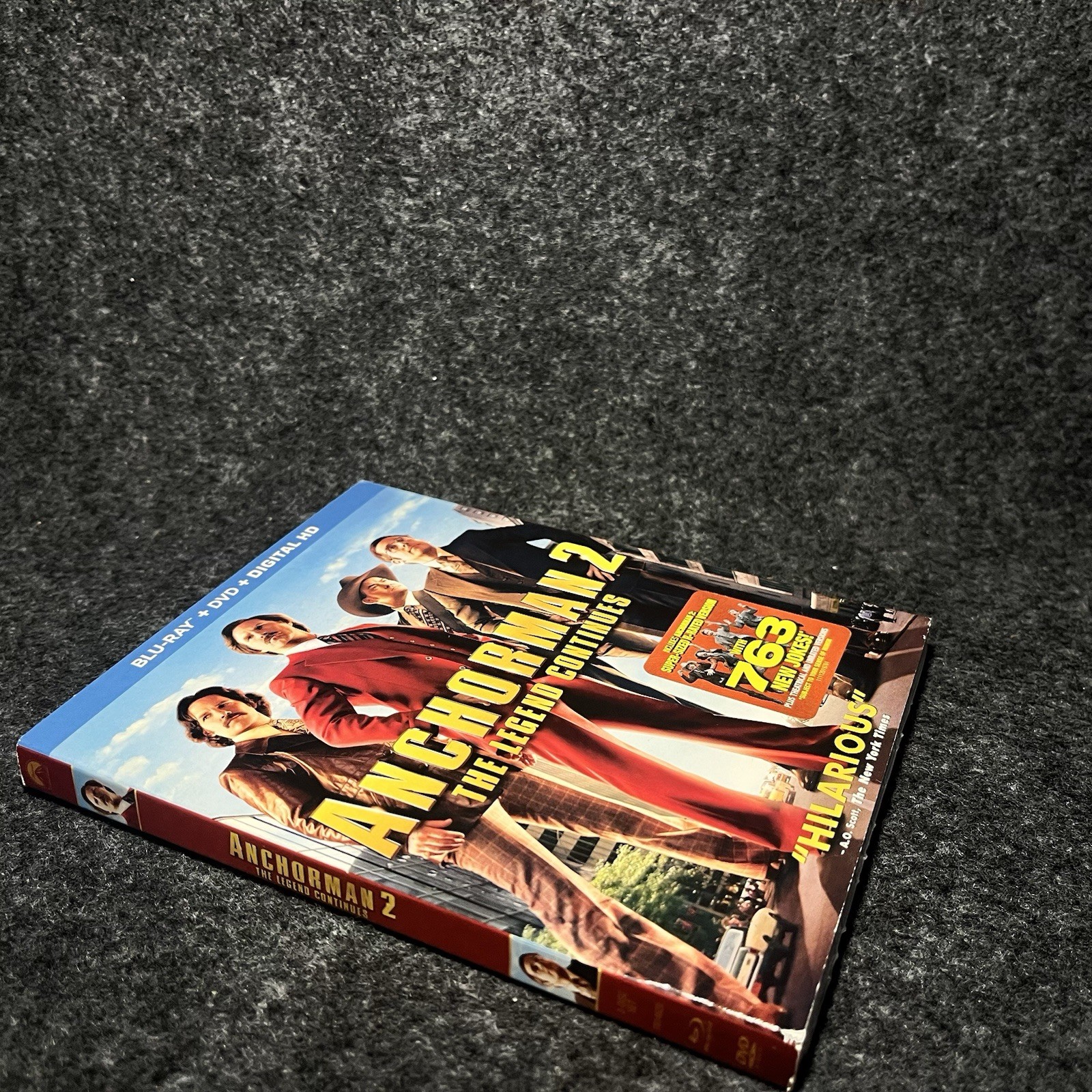 Anchorman 2 The Legend Continues Blu-ray DVD Slipcover Will Ferrell Steve Carell