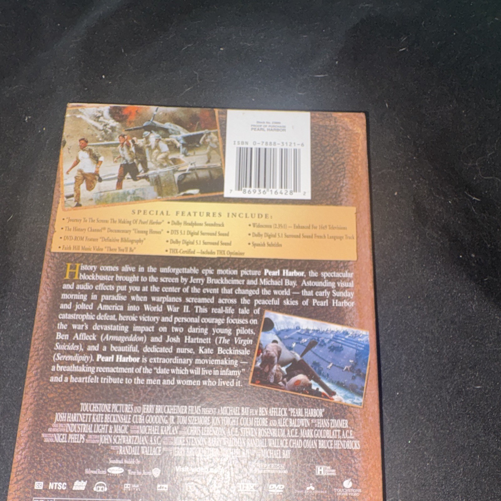 Touchstone Pearl Harbor DVD 60th Anniv 2-Disc Ben Affleck Bay PG-13