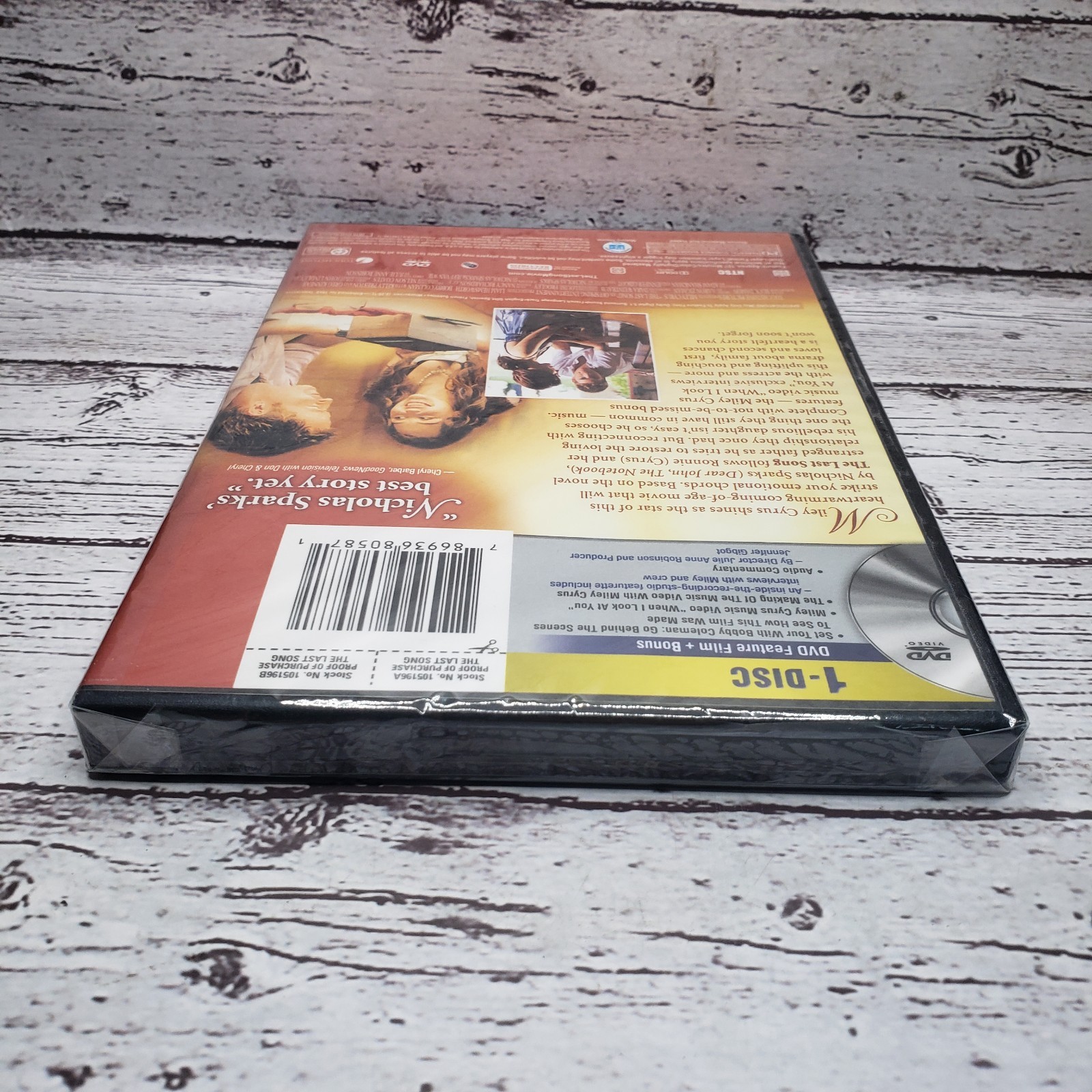 The Last Song (DVD, 2010) Nicholas Sparks Miley Cirus Touchstone Entertainment