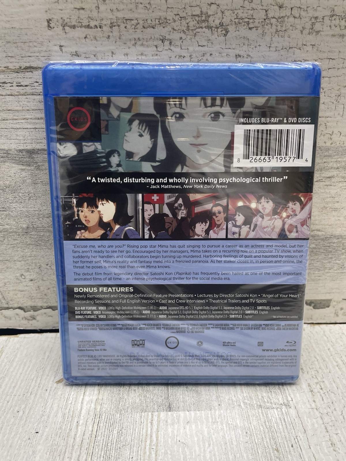 Perfect Blue [New Blu-ray] 2 Pack, Dubbed, Subtitled, Widescreen – SEALED