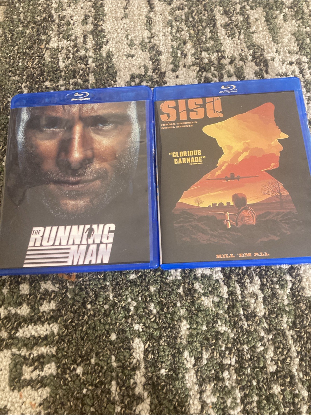 Sisu + The Running Man 2025 (Blu-ray Lot) *Custom Artwork* Read