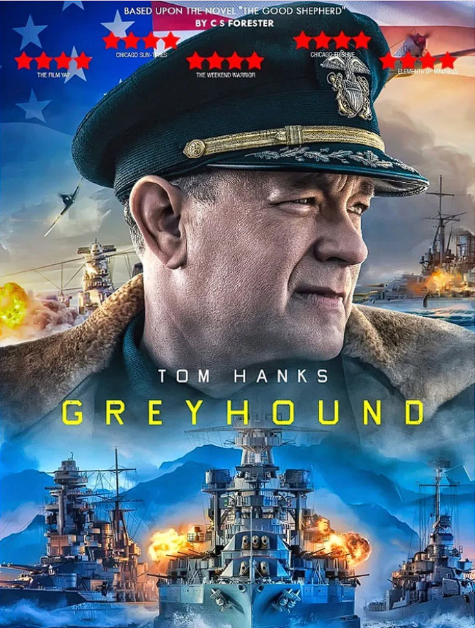 Greyhound (2020) – Blu-ray 1080P | War / Action | High Definition