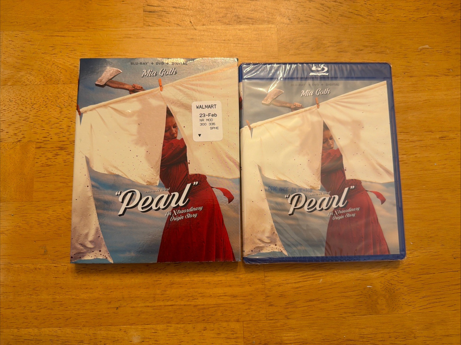 NEW** Pearl (Blu-ray + DVD with OOP Slipcover) MIA Goth Sealed Horror
