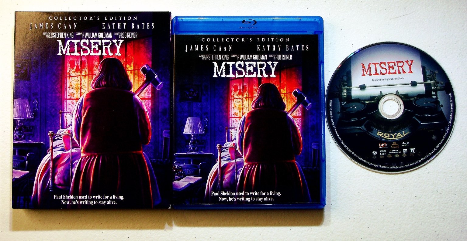 Misery Blu-ray 2017 Collector’s Edition James Caan Kathy Bates Rob Reiner