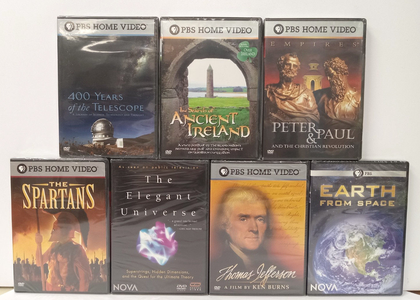Lot of 7 PBS Home Video/NOVA DVDs – ALL NEW & SEALED, Free Shipping!