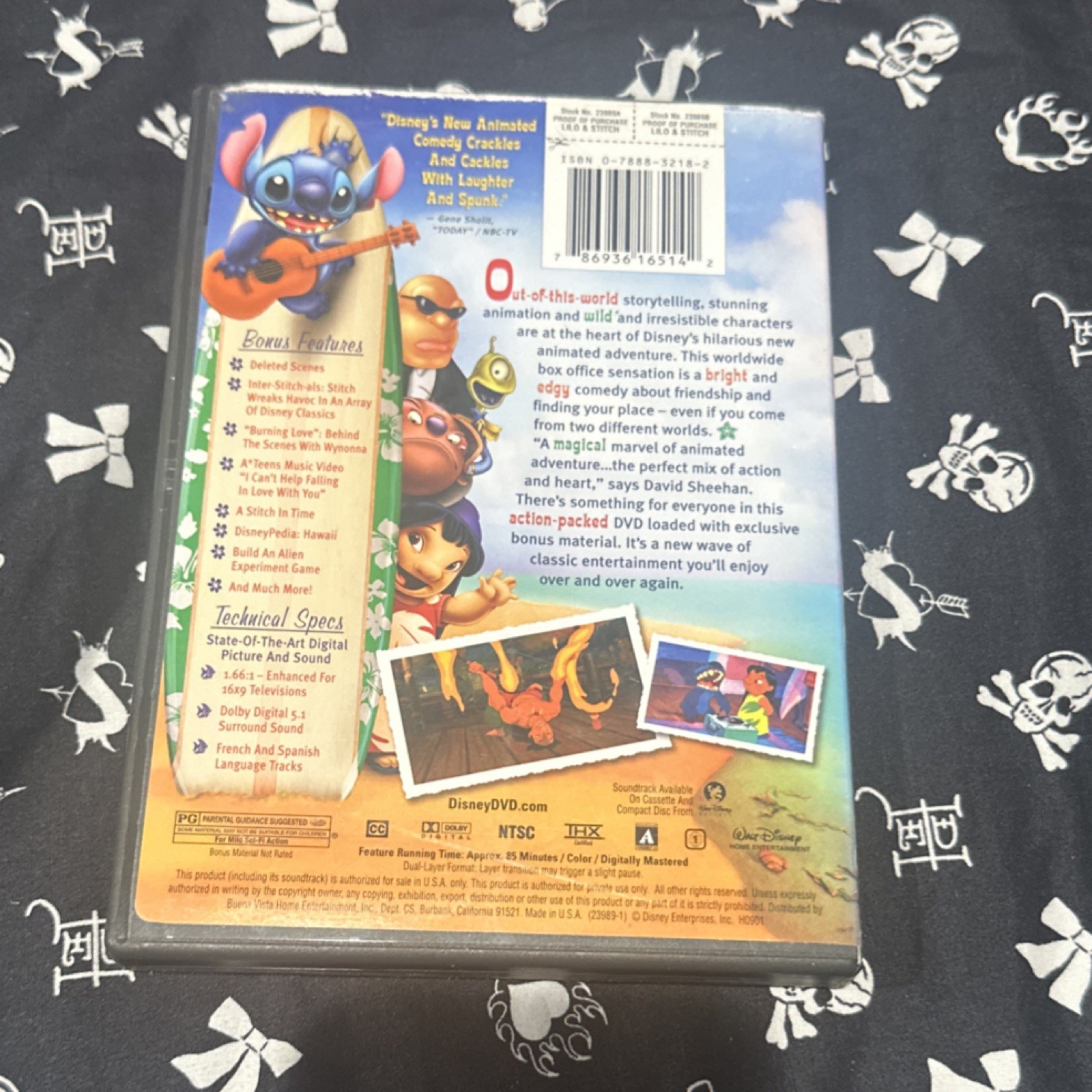 Walt Disney Lilo & Stitch DVD PG NTSC 85 min English/French/Spanish Bonus