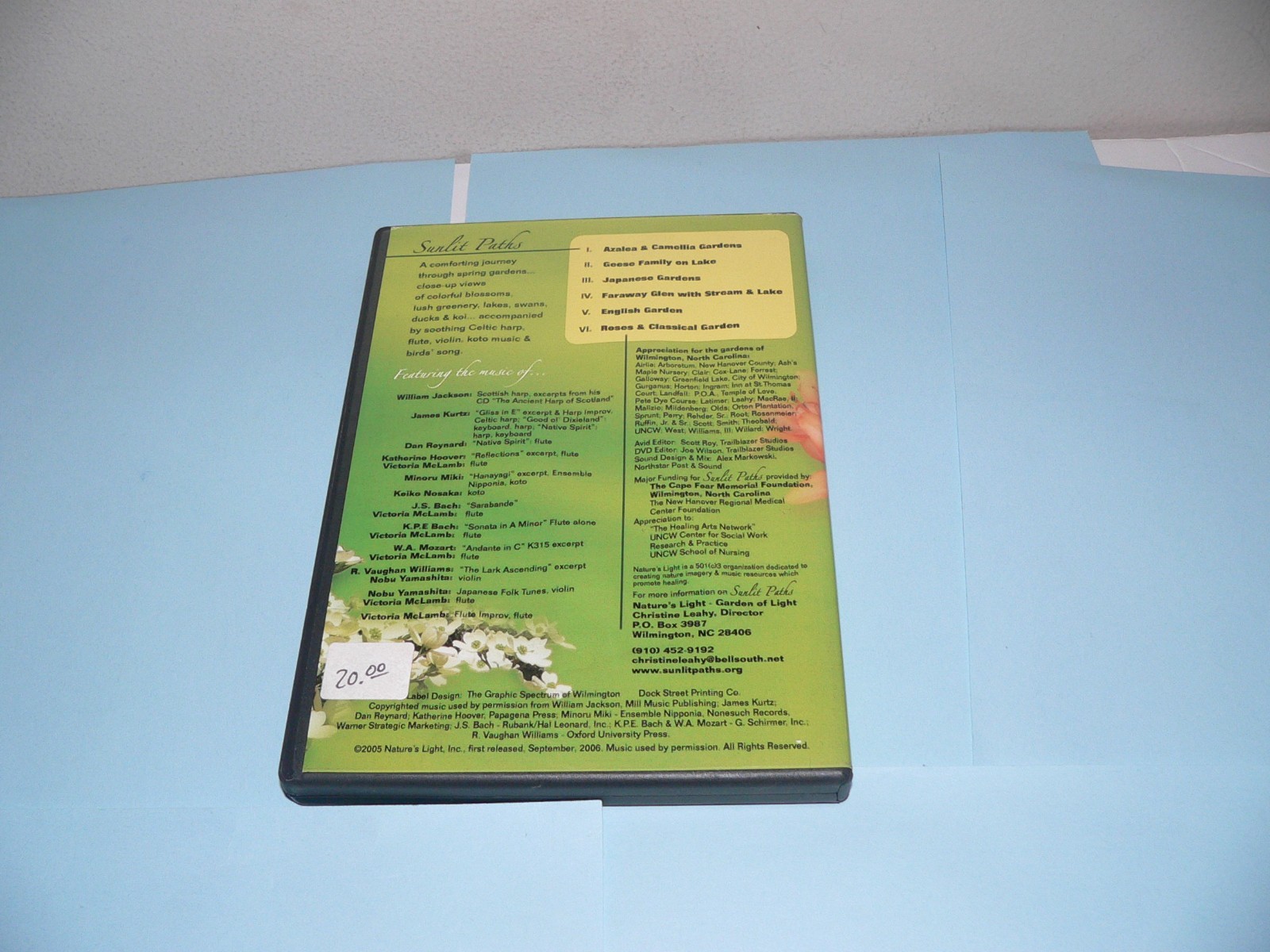 Sunlit Path DVD Patient Relaxation Video Christine Leahy RARE HTF