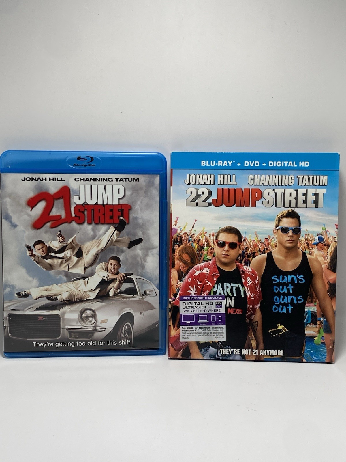 21 Jump Street + 22 Jump Street Jonah Hill Channing Tatum Blu-ray Lot of 2