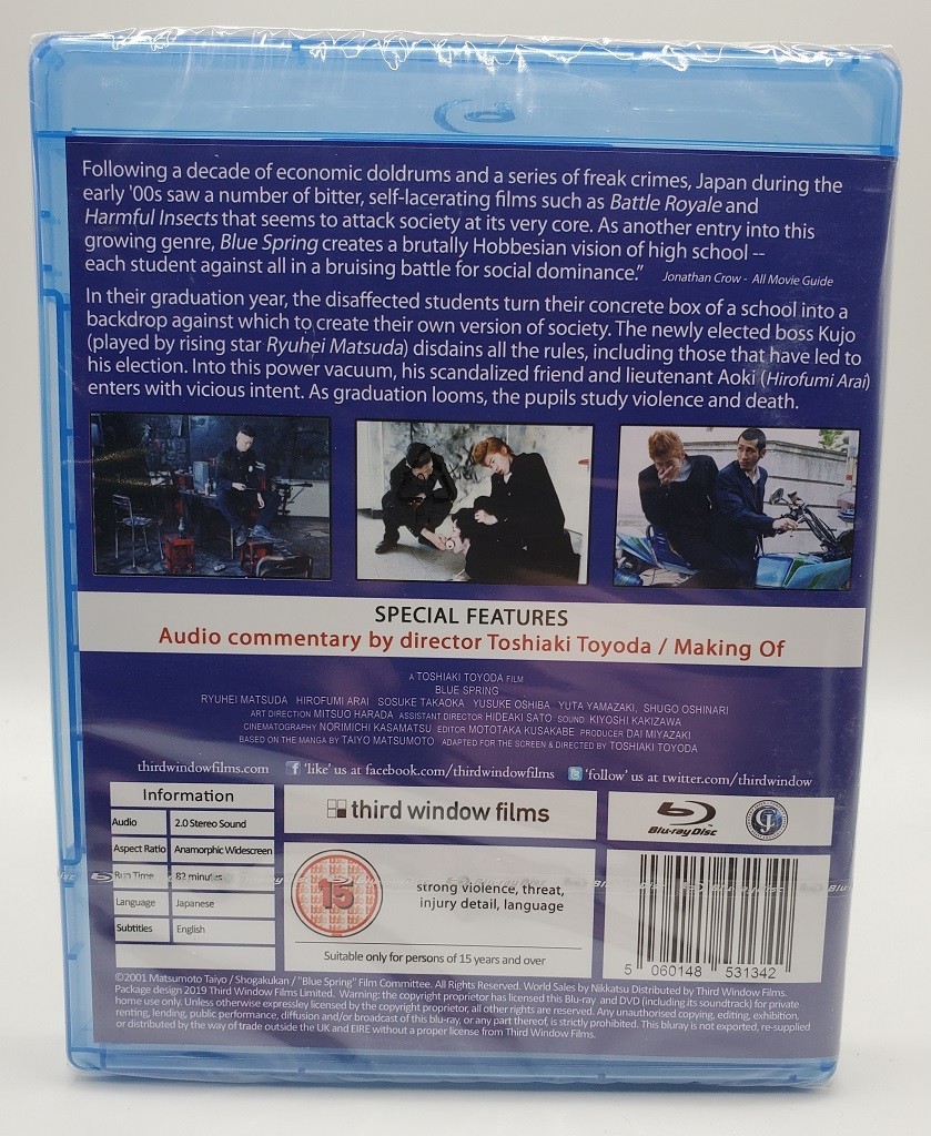 BLUE SPRING (2001) Blu-Ray BRAND NEW (USA Compatible)