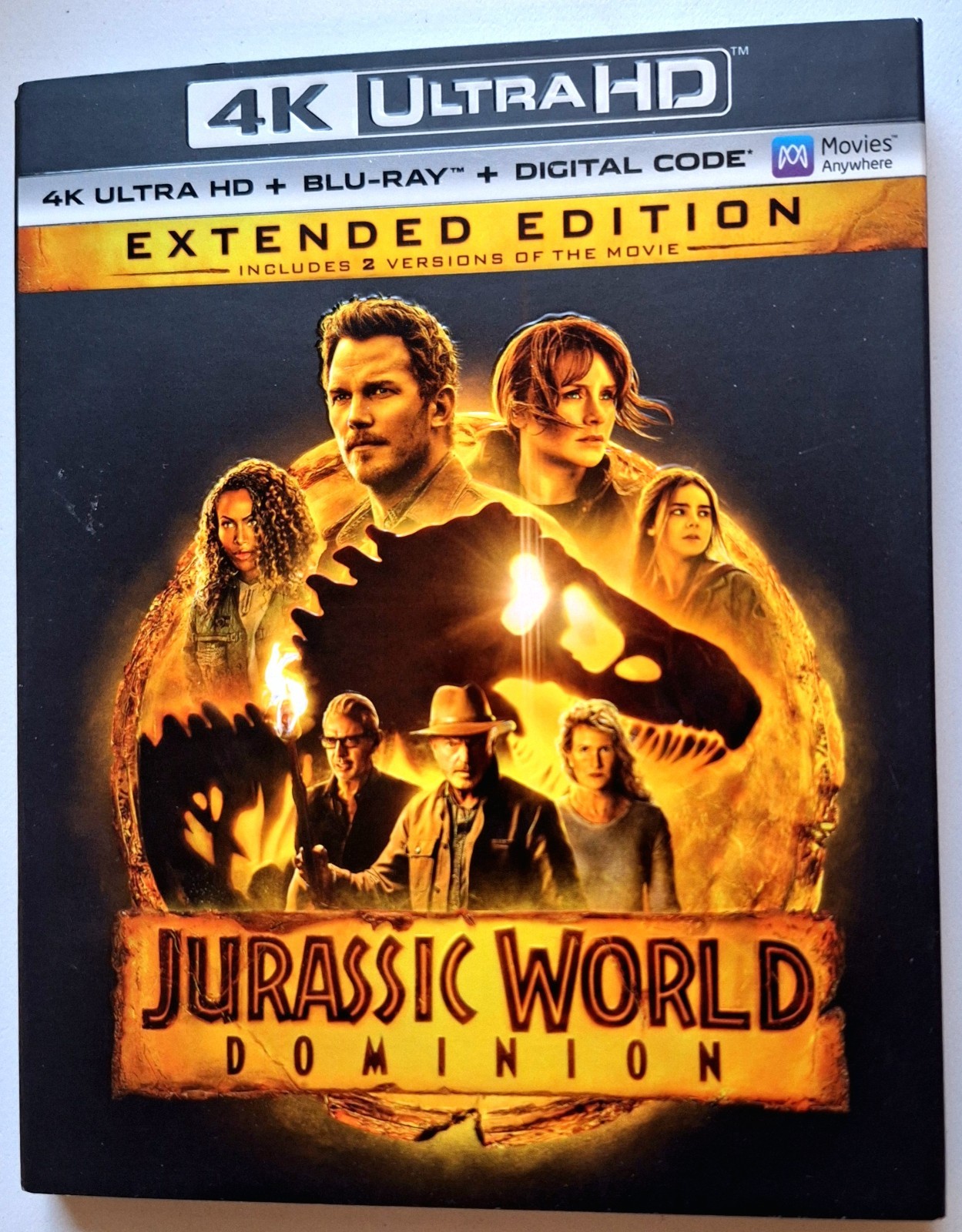 Jurassic World Dominion (4K Ultra HD + Blu-ray) EXTENDED EDITION – NEW & SEALED