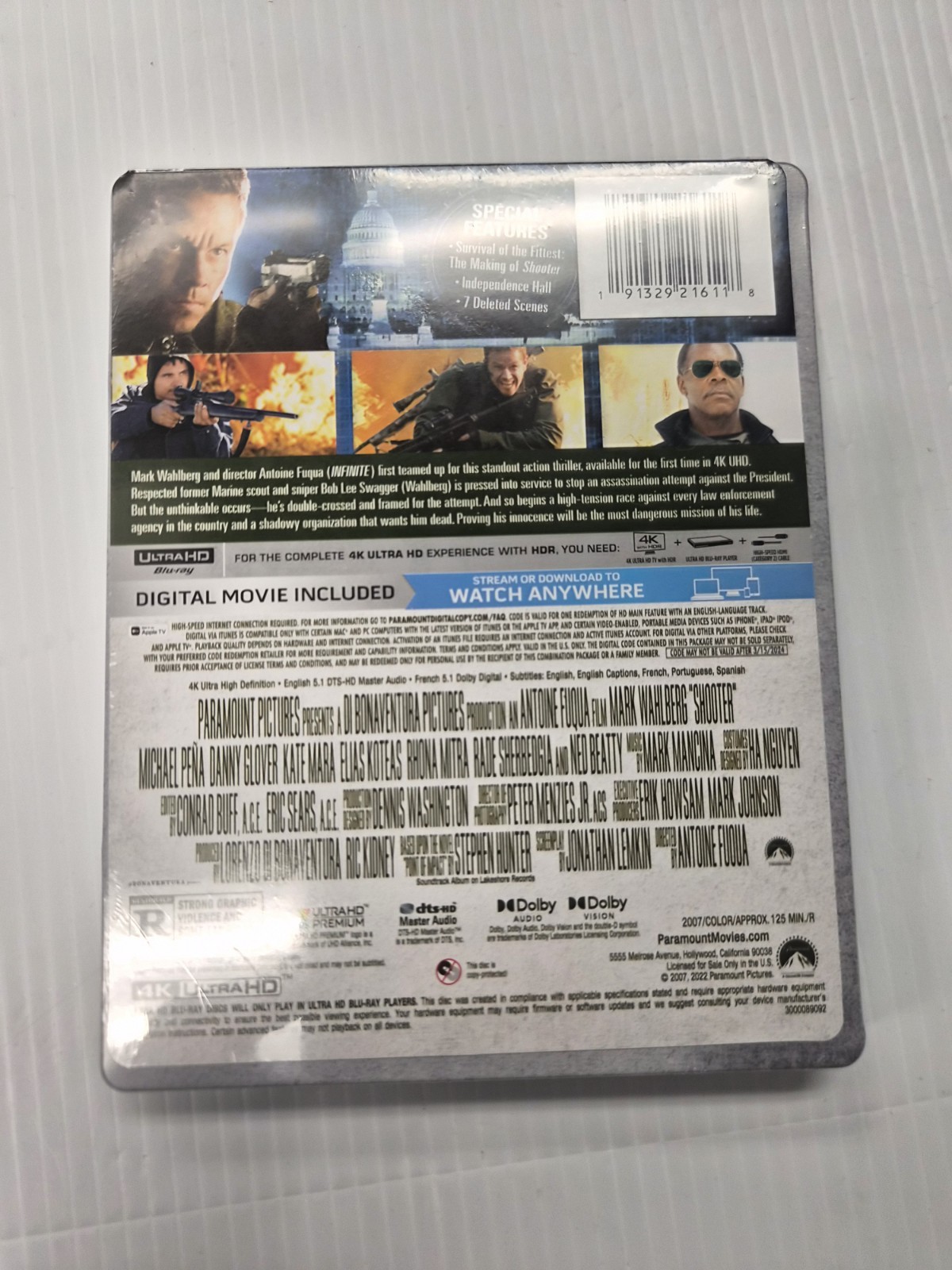 Shooter [New 4K UHD Blu-ray] 4K Mastering, Ac-3/Dolby Digital, Digital Copy, D