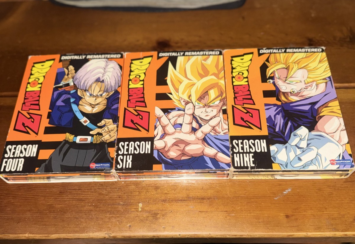 Dragon Ball Z Seasons 4 6 9 DVD Lot Digitally Remastered Complete Funimation