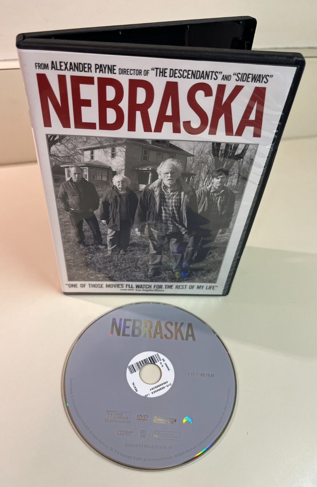 Nebraska DVD, Alexander Payne, Will Forte, Bob Odenkirk, Bruce Dern, Ex-Rental